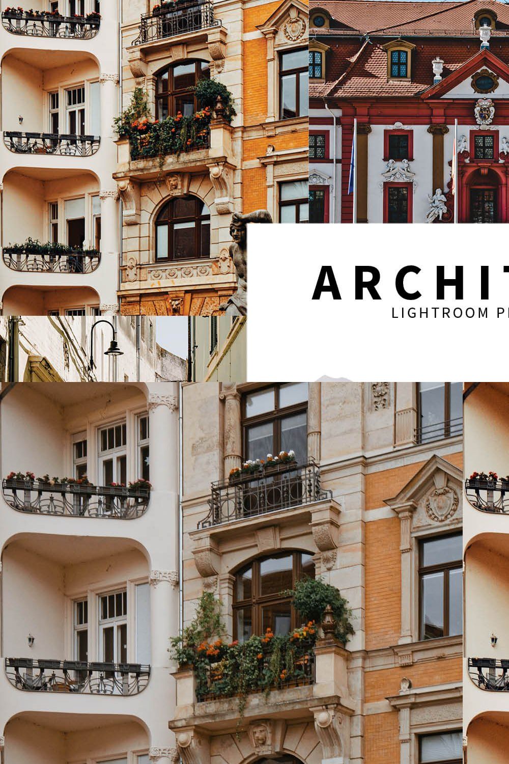 10 Architect Lightroom Presets pinterest preview image.