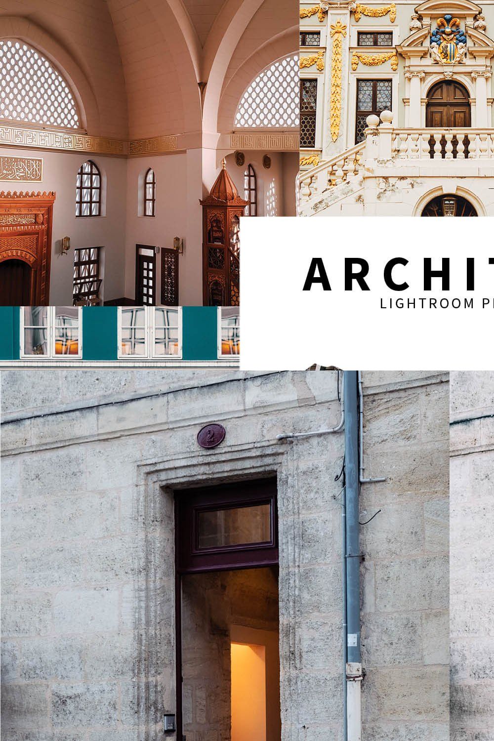 10 Architect Lightroom Presets pinterest preview image.