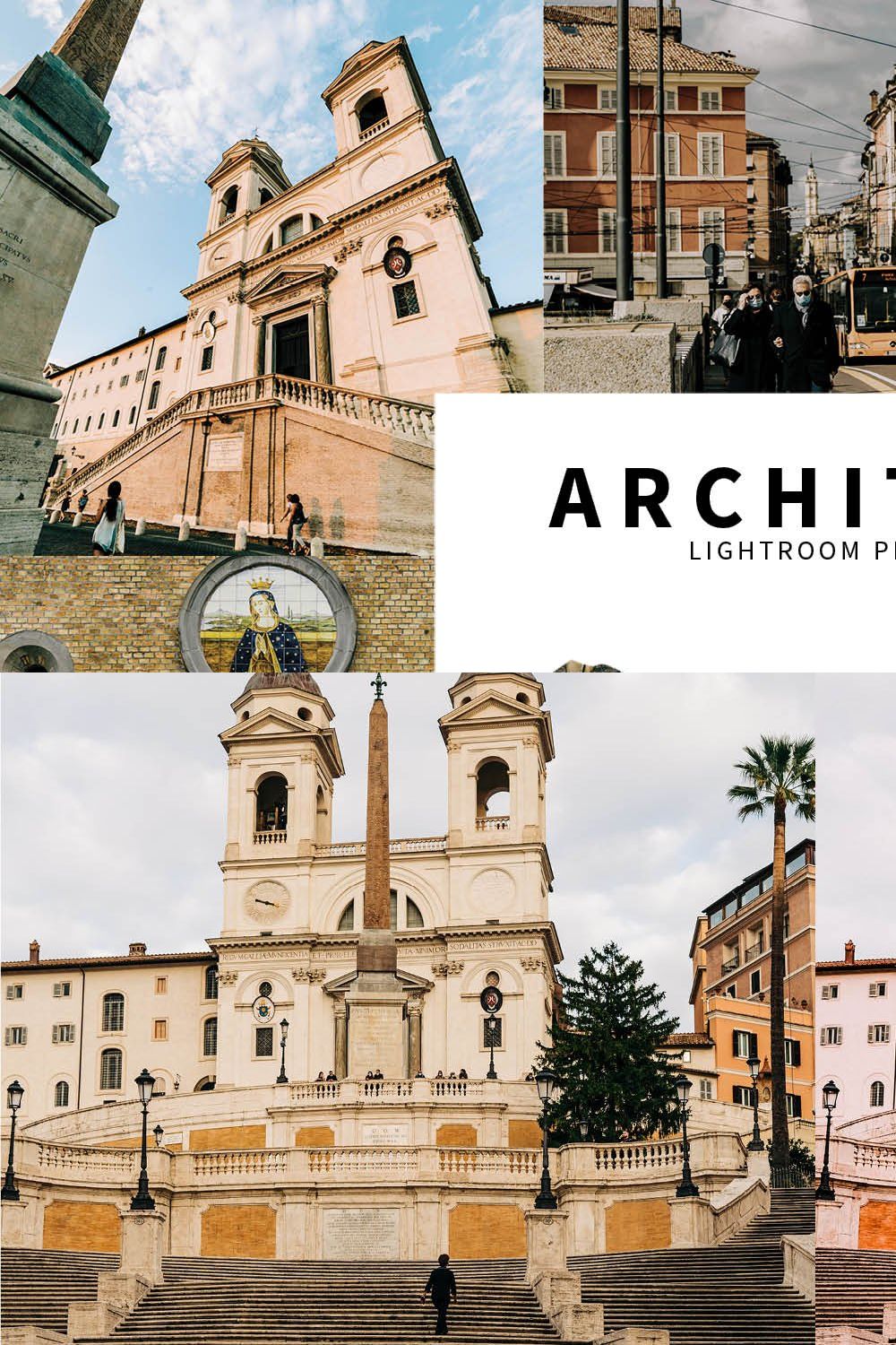 10 Architect Lightroom Presets pinterest preview image.