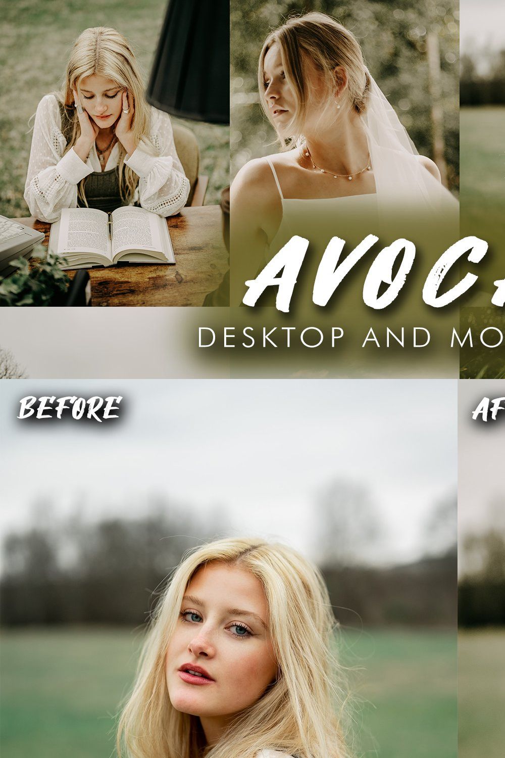 10 Avocado Lightroom Presets pinterest preview image.