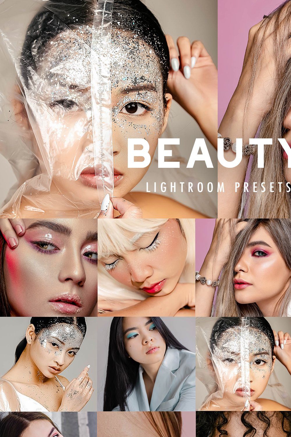 10 BEAUTY LIGHTROOM PRESETS pinterest preview image.