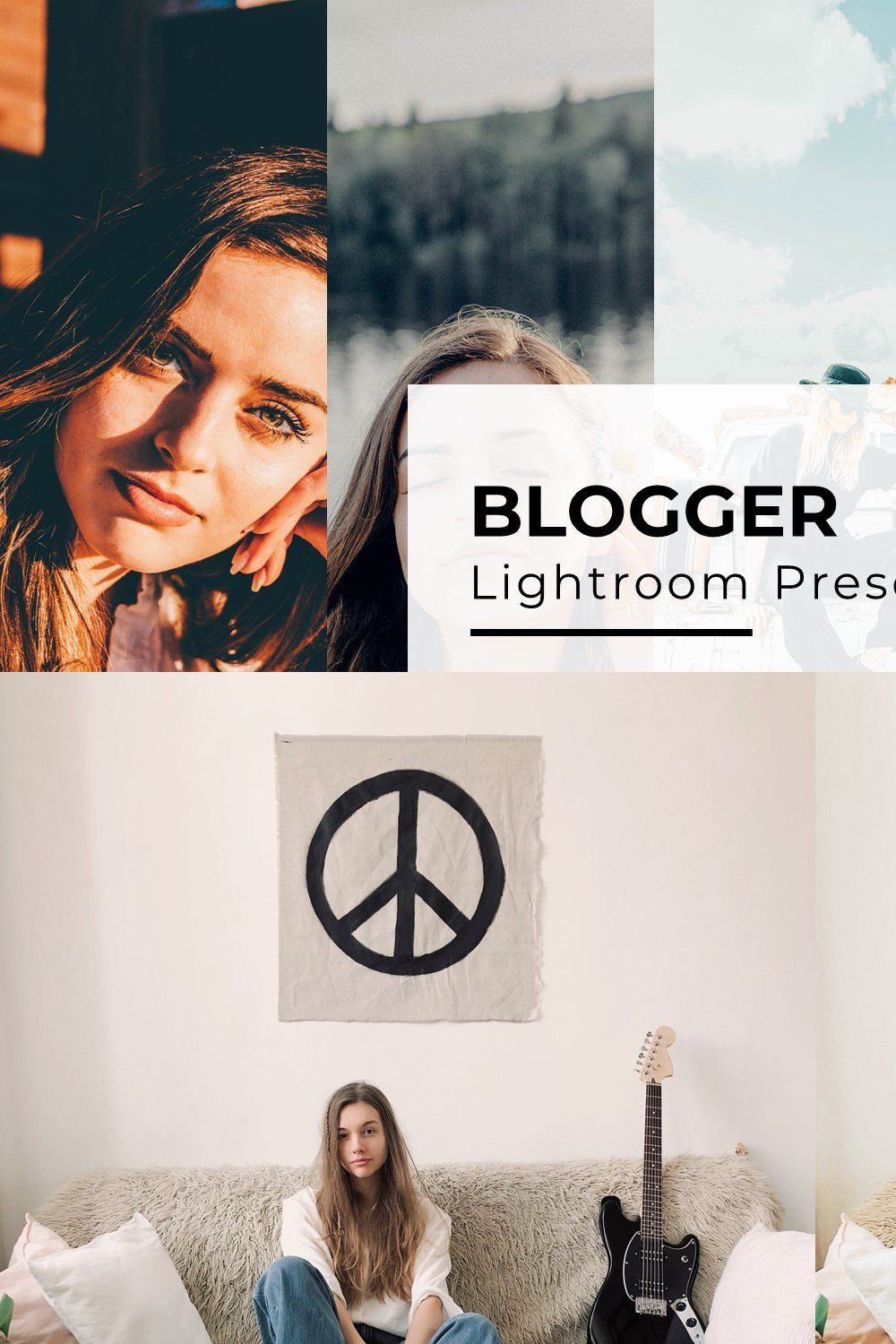 10+ Blogger Lightroom Presets pinterest preview image.