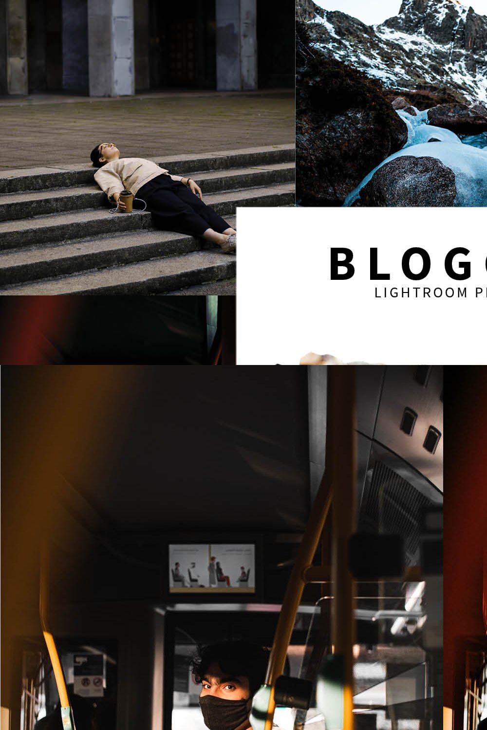 10 Blogger Lightroom Presets pinterest preview image.