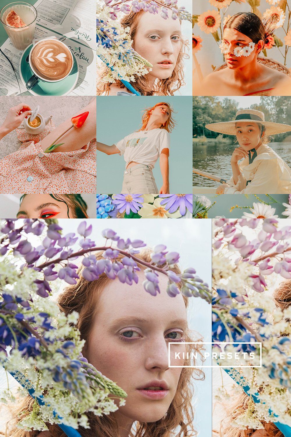 10 BLOOM LIGHTROOM MOBILE PRESETS pinterest preview image.