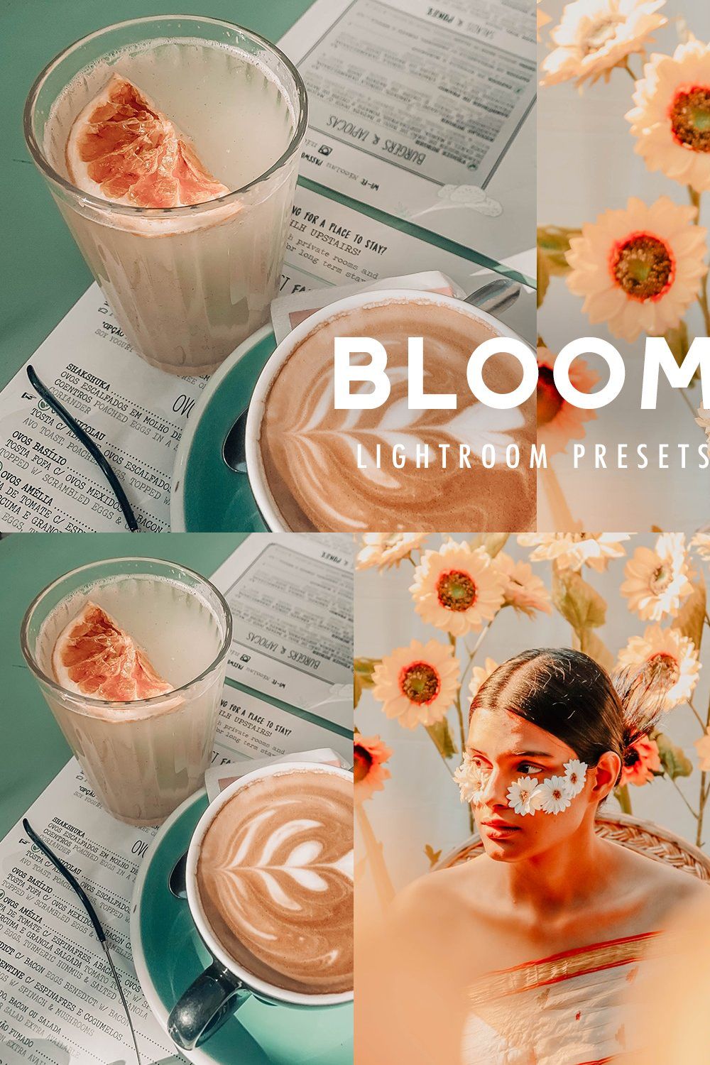 10 BLOOM LIGHTROOM PRESETS pinterest preview image.