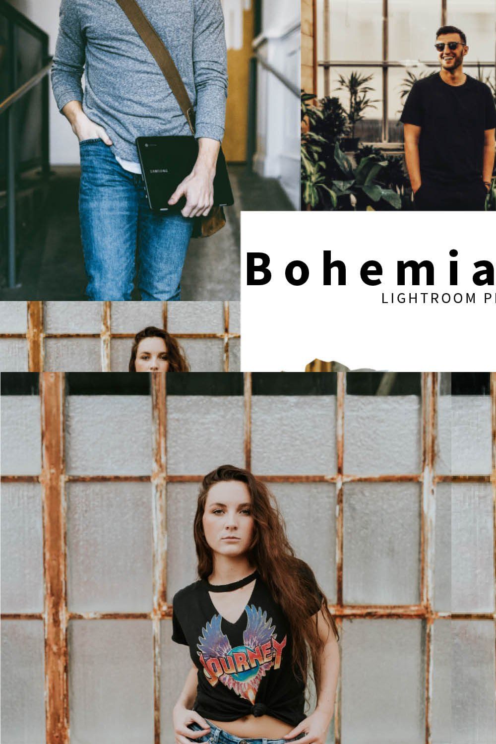 10 Bohemian Film Lightroom Presets pinterest preview image.