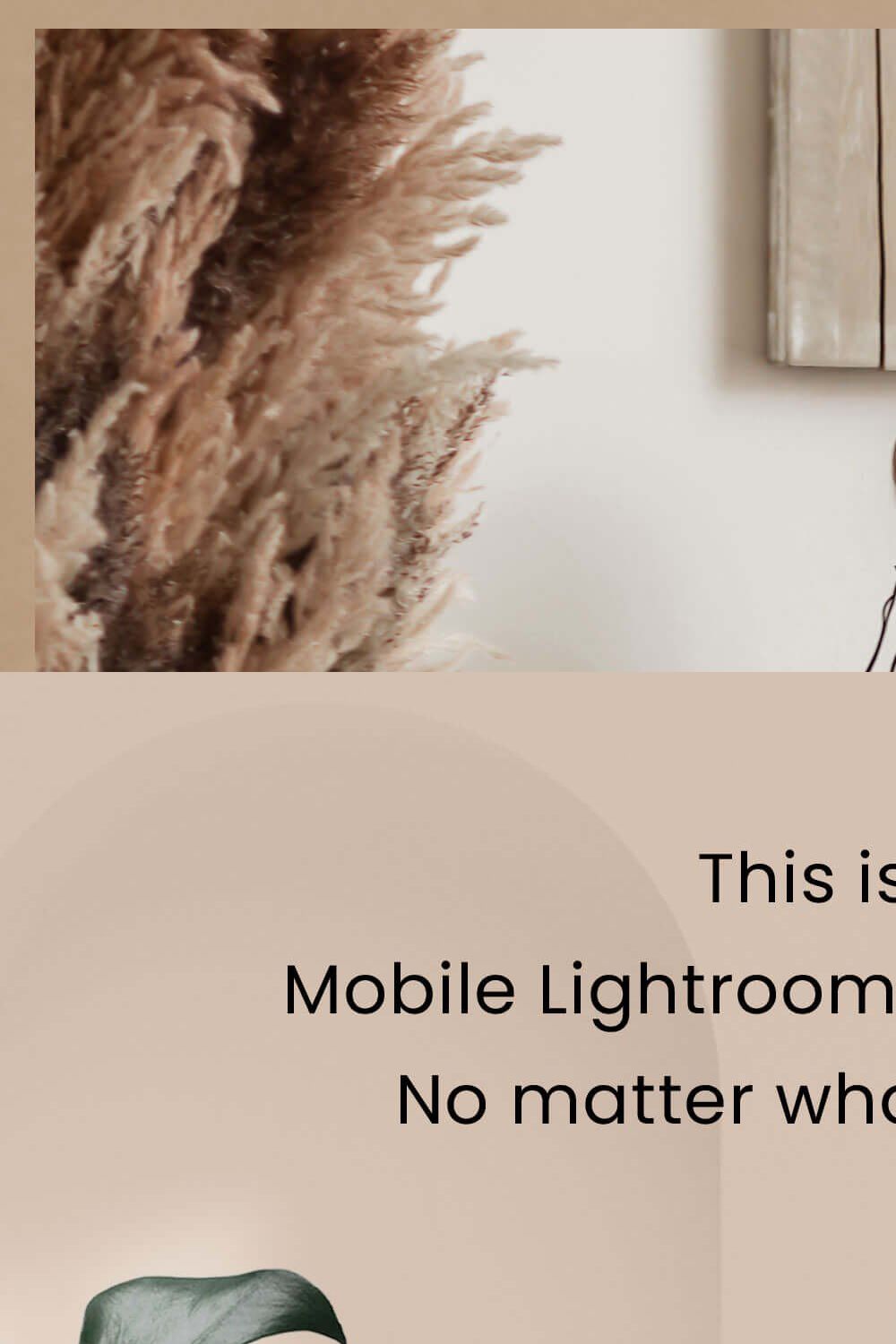 10 Boho Home Lightroom Mobile Preset pinterest preview image.