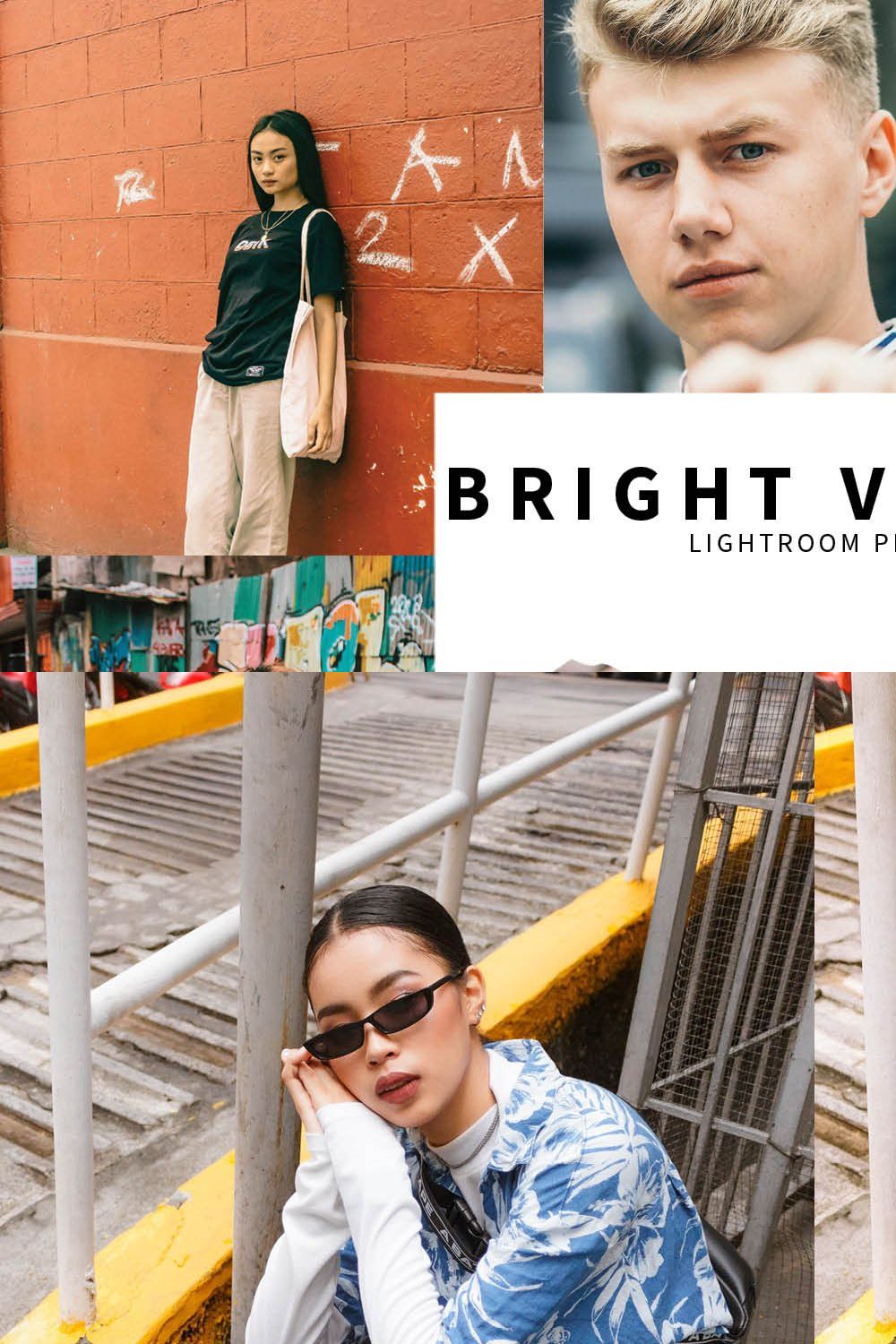 10 Bright Vibrant Lightroom Presets pinterest preview image.