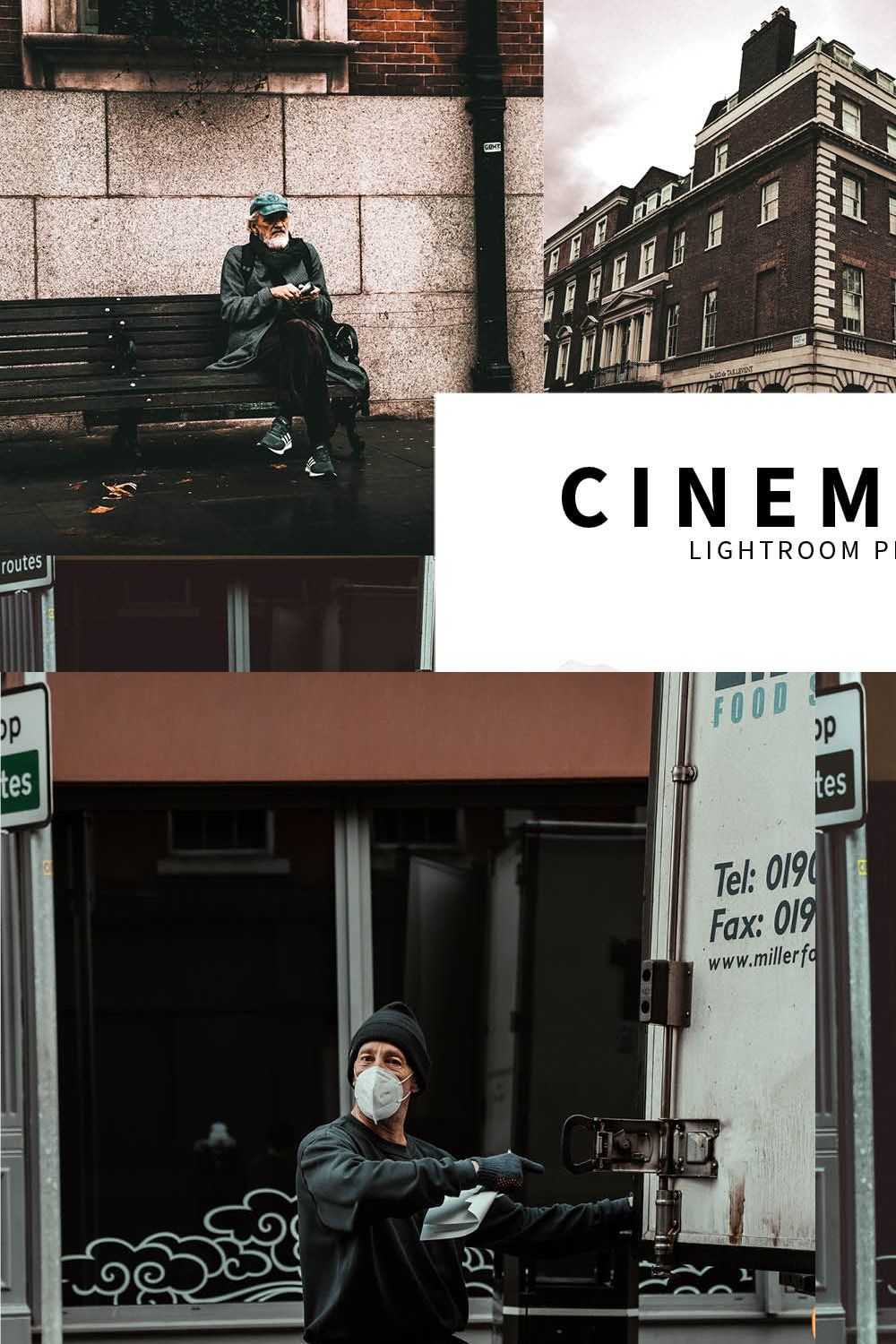10 Cinematic Lightroom Presets pinterest preview image.