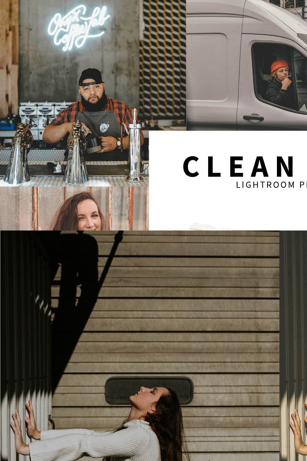 10 Clean Film Lightroom Presets pinterest preview image.
