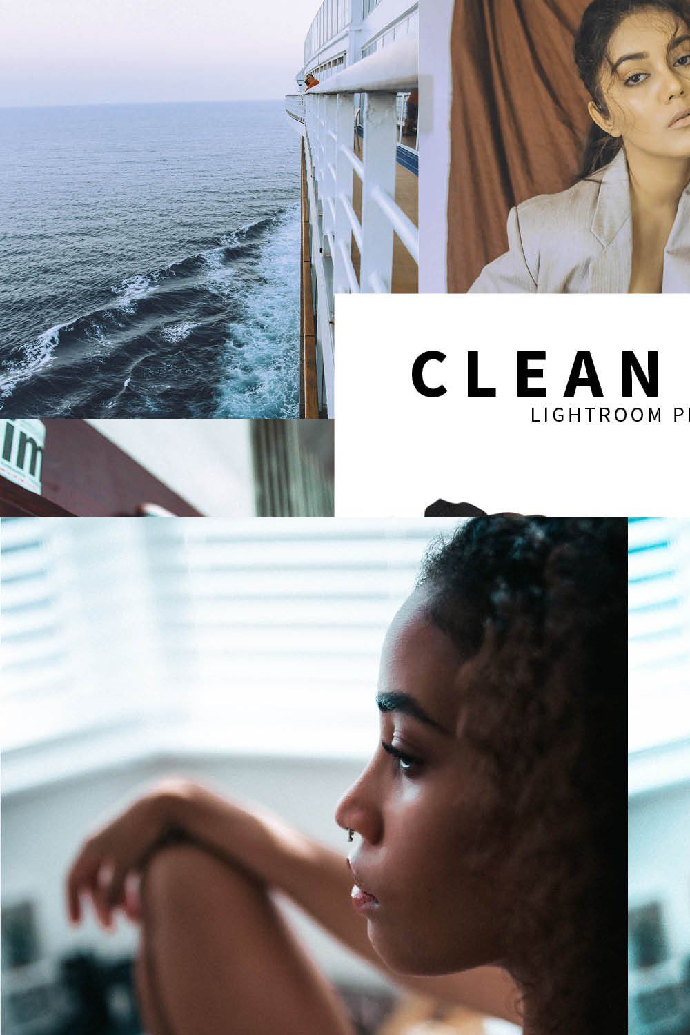 10 Clean Film Lightroom Presets pinterest preview image.