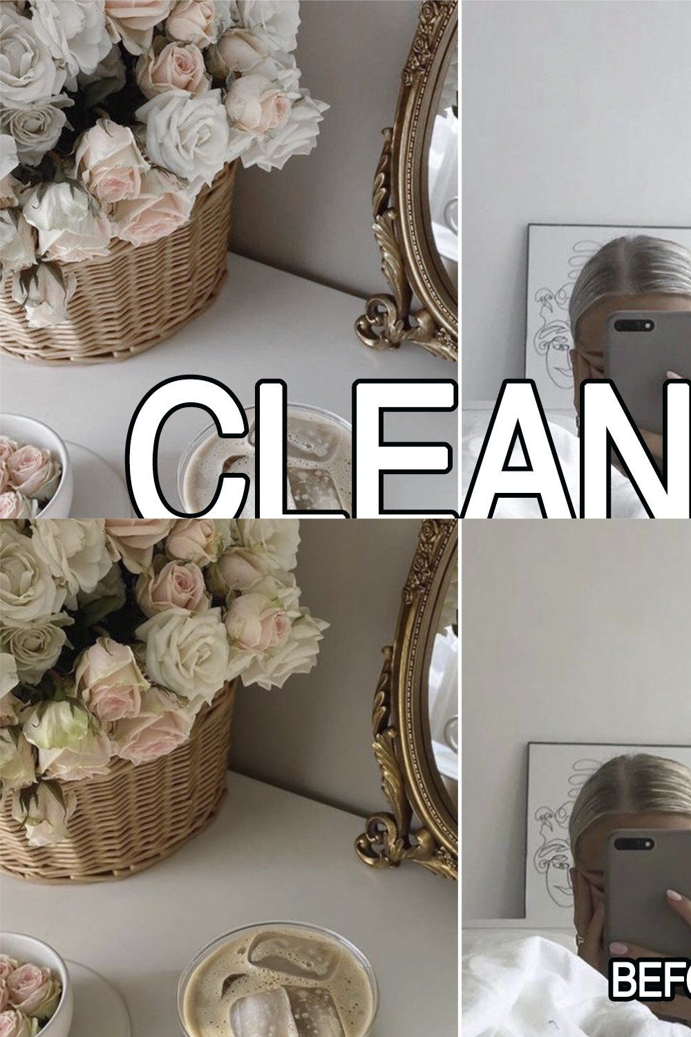 10 Clean Light Lightroom presets pinterest preview image.