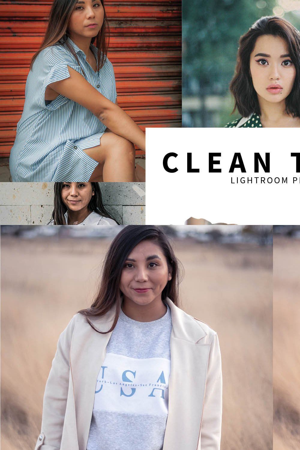 10 Clean Tones Lightroom Presets pinterest preview image.