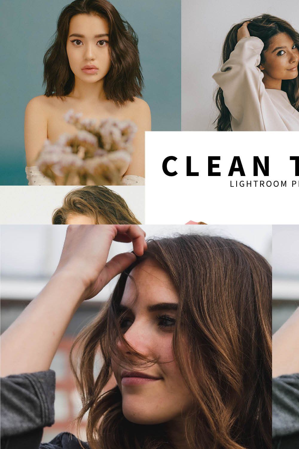 10 Clean Tones Lightroom Presets pinterest preview image.