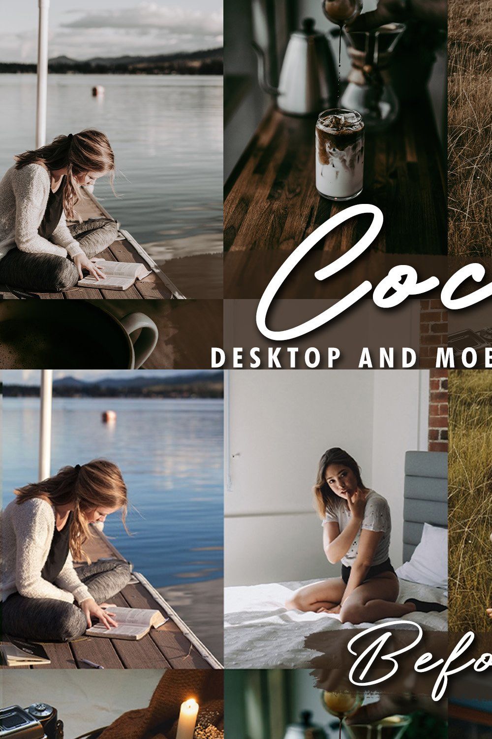 10 Cocoa Lightroom Presets pinterest preview image.