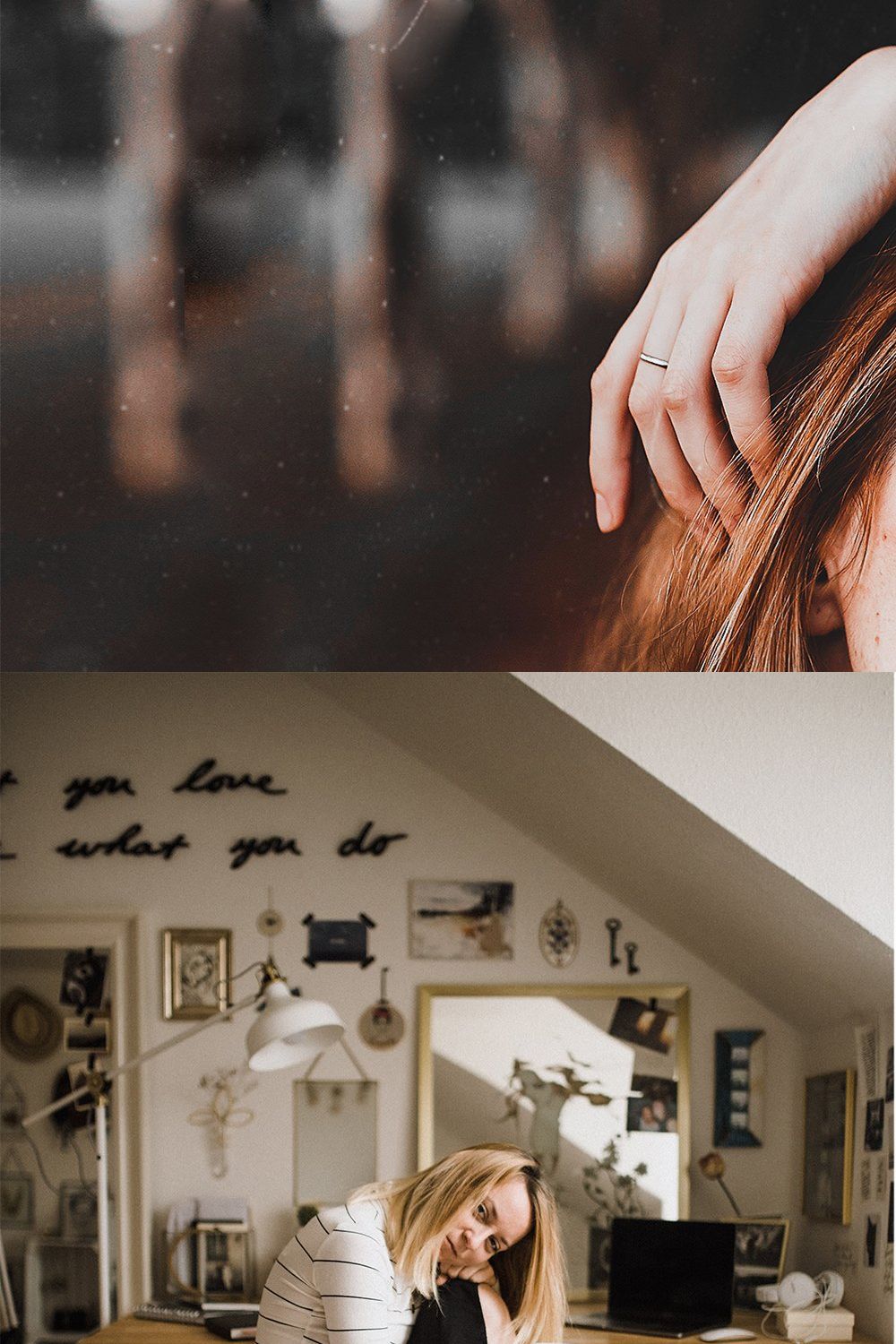 10 DARK MOODY Lightroom Preset pinterest preview image.