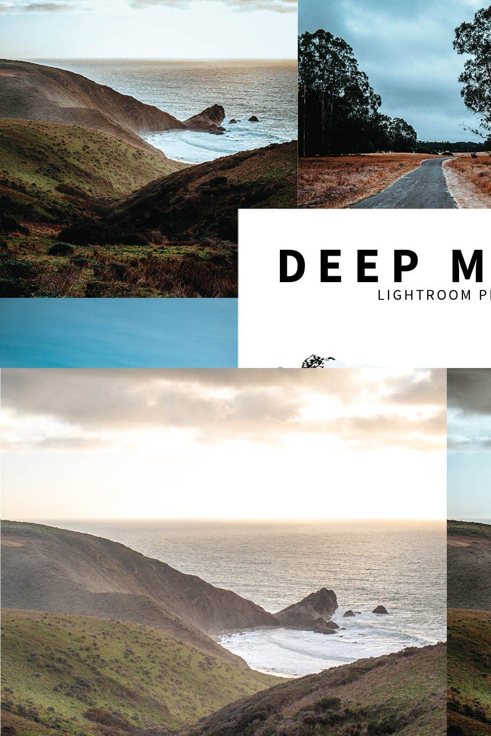 10 Deep Moody Lightroom Presets pinterest preview image.