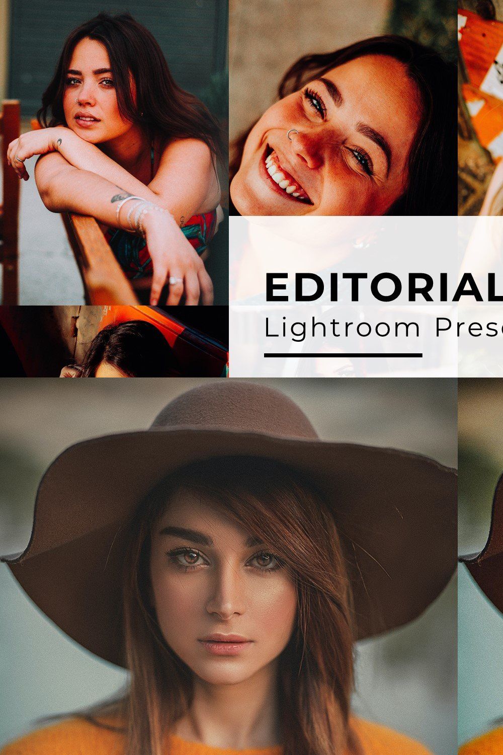 10 Editorial Lightroom Presets pinterest preview image.