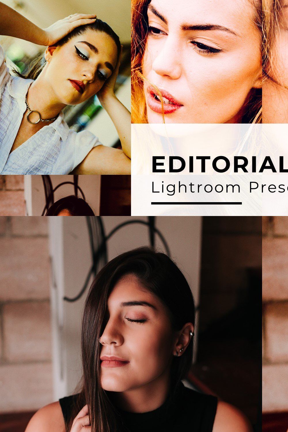 10 Editorial Lightroom Presets pinterest preview image.