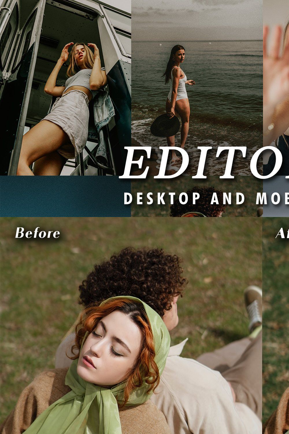 10 Editorial Lightroom Presets pinterest preview image.