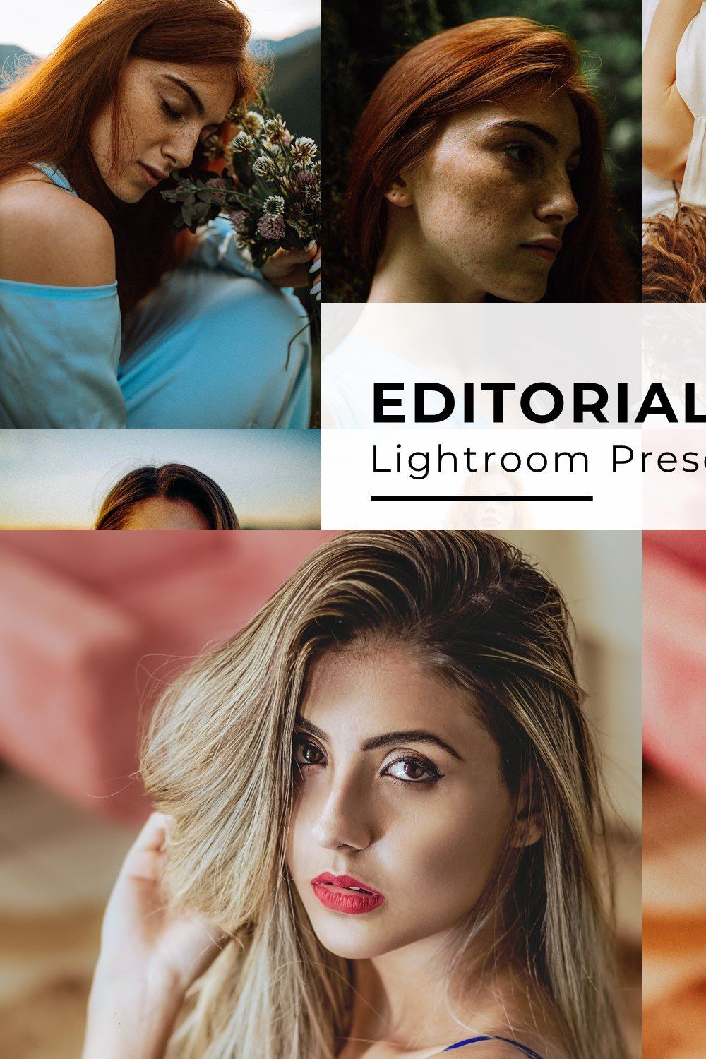 10 Editorial Lightroom Presets pinterest preview image.