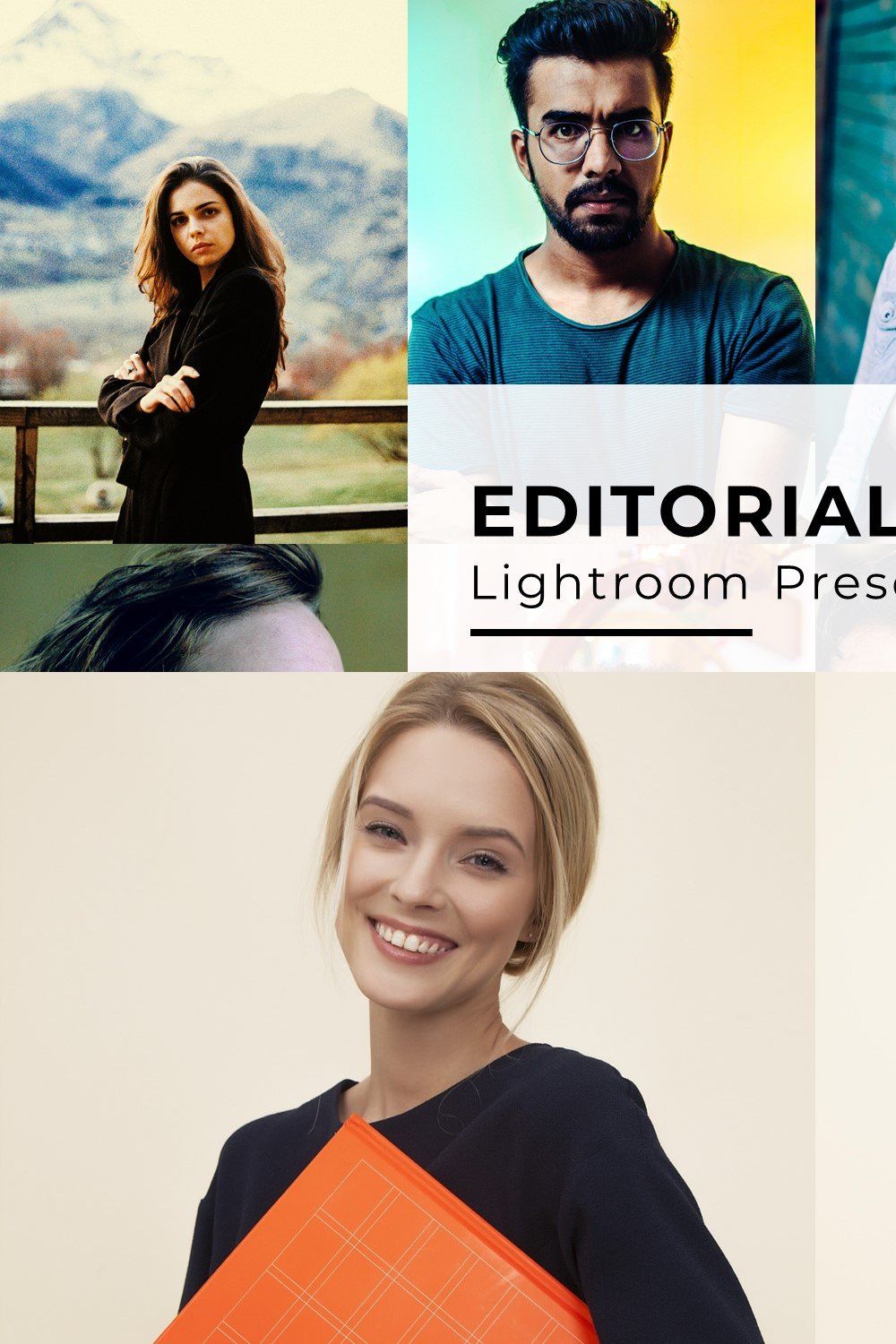 10 Editorial Lightroom Presets pinterest preview image.