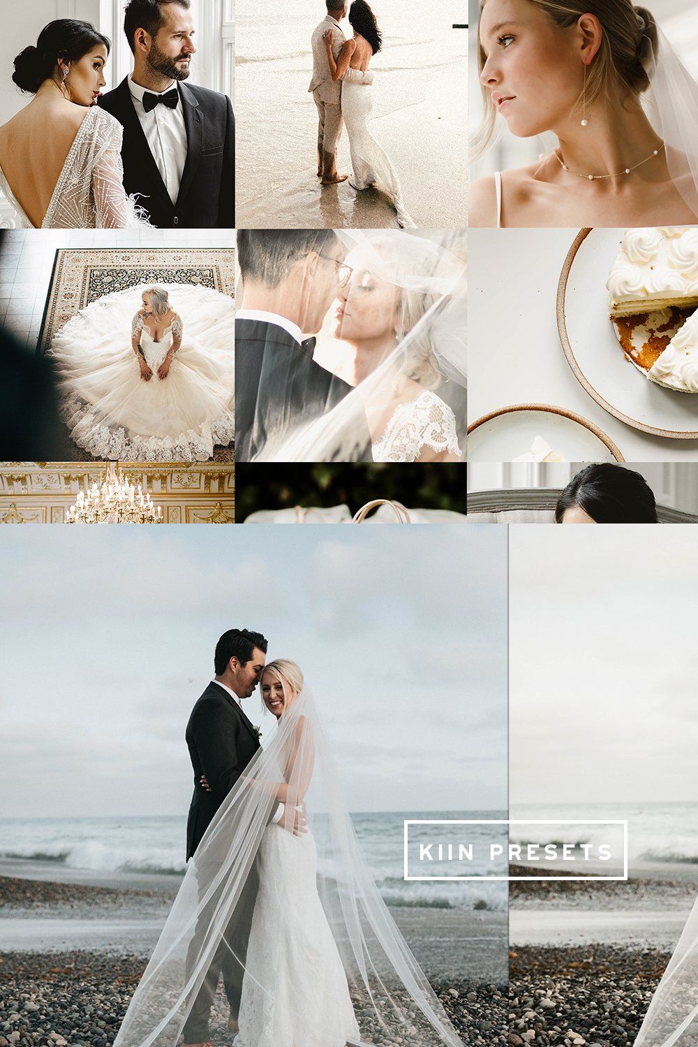 10 ELEGANT WEDDING LR MOBILE PRESETS pinterest preview image.