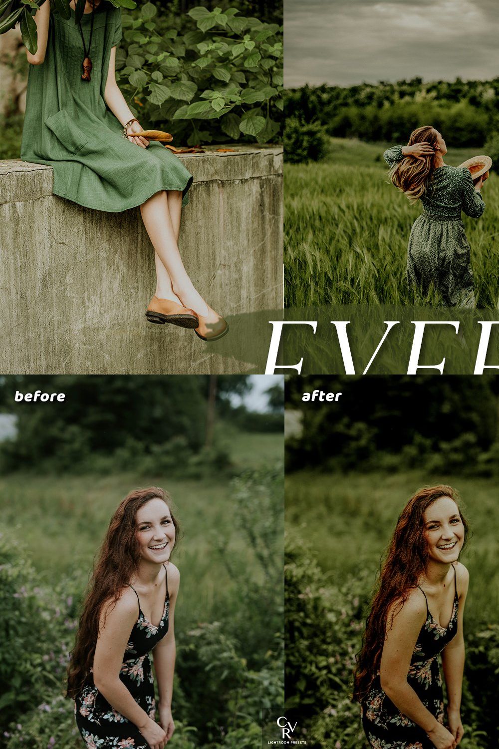 10 Evergreen Lightroom Presets pinterest preview image.