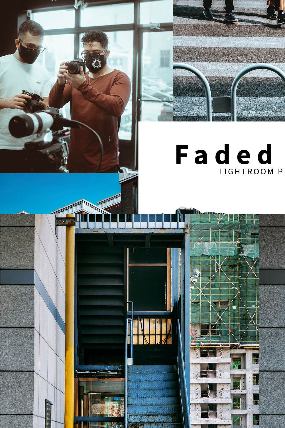 10 Faded Film Lightroom Presets pinterest preview image.