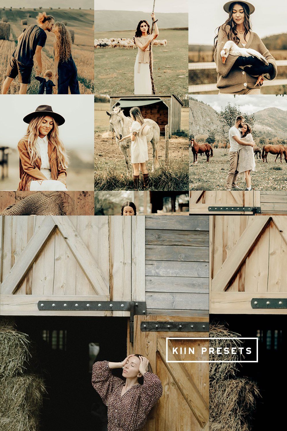 10 FARM LIGHTROOM MOBILE PRESETS pinterest preview image.