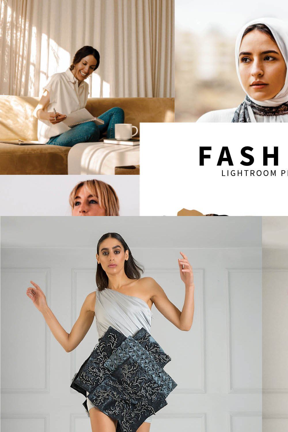 10 Fashion Lightroom Presets pinterest preview image.