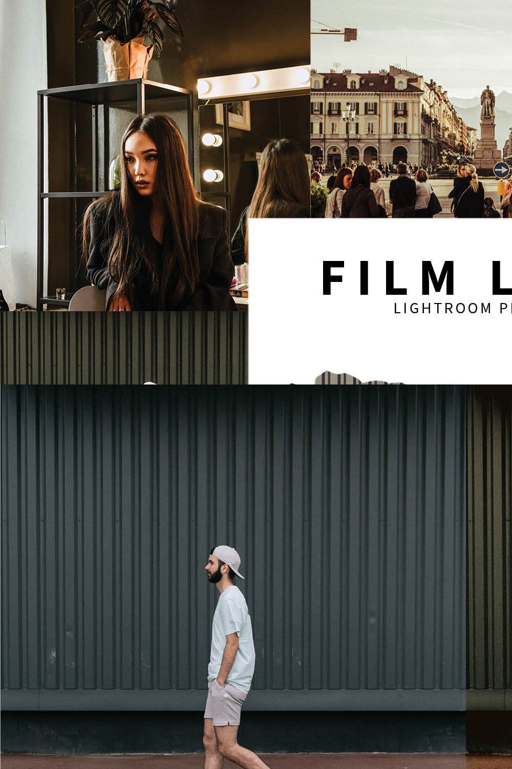 10 Film Look Lightroom Presets pinterest preview image.