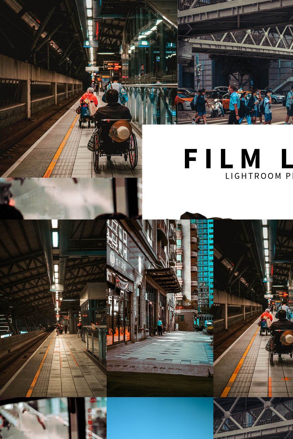 10 Film Look Lightroom Presets pinterest preview image.