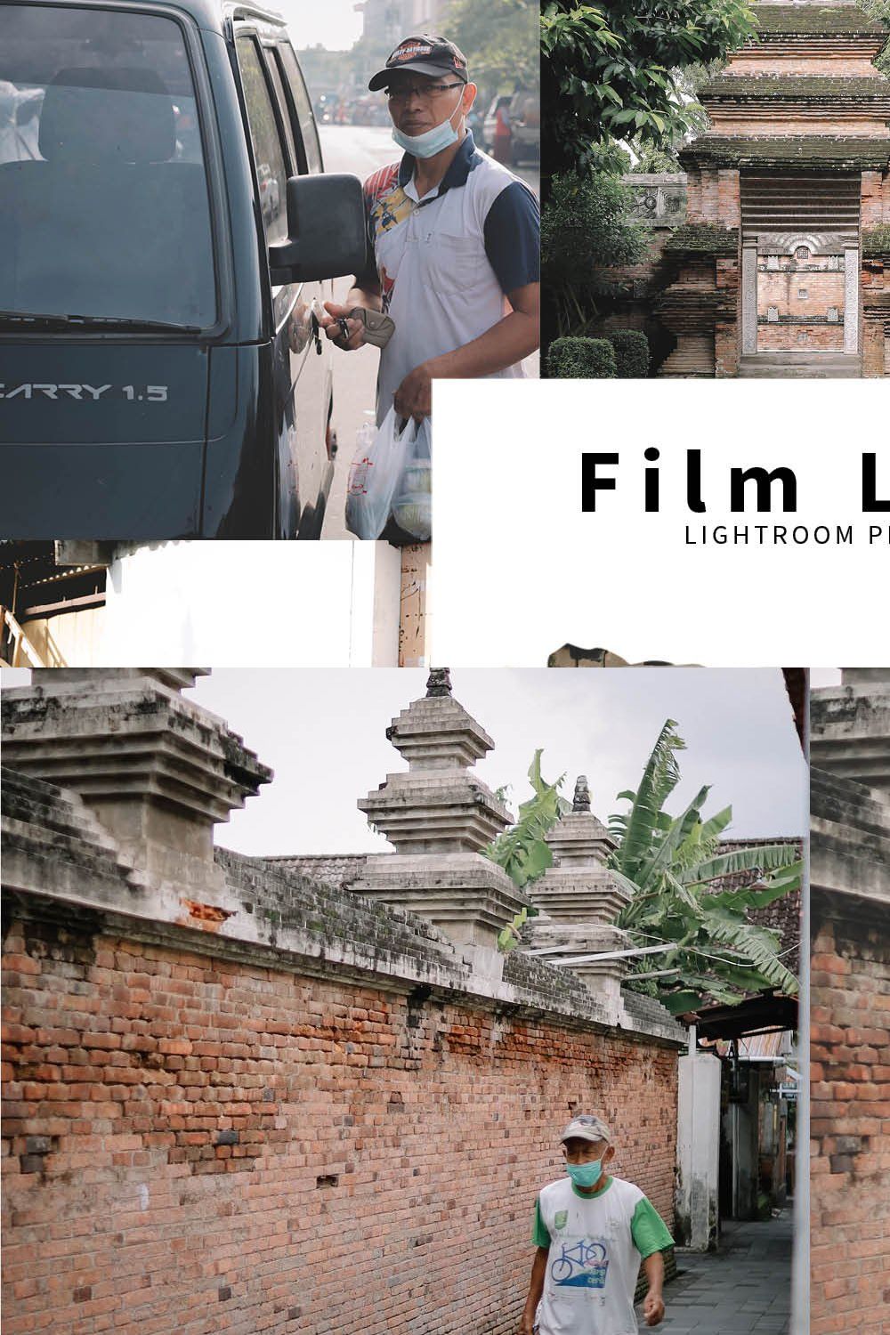 10 Film Look Lightroom Presets pinterest preview image.