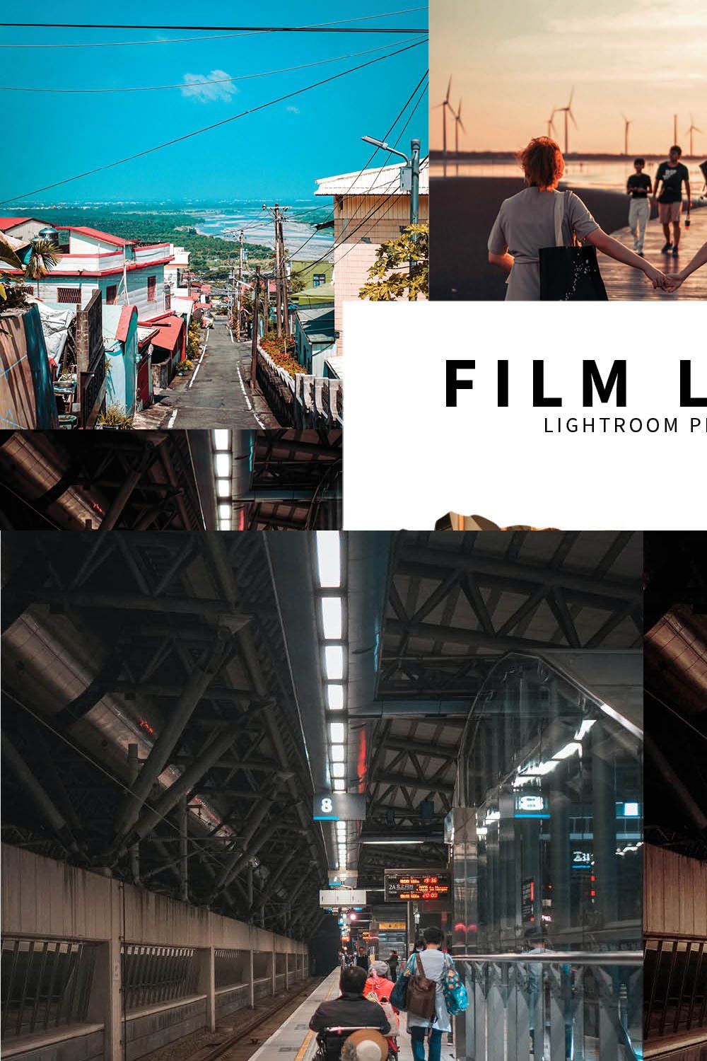 10 Film Look Lightroom Presets pinterest preview image.