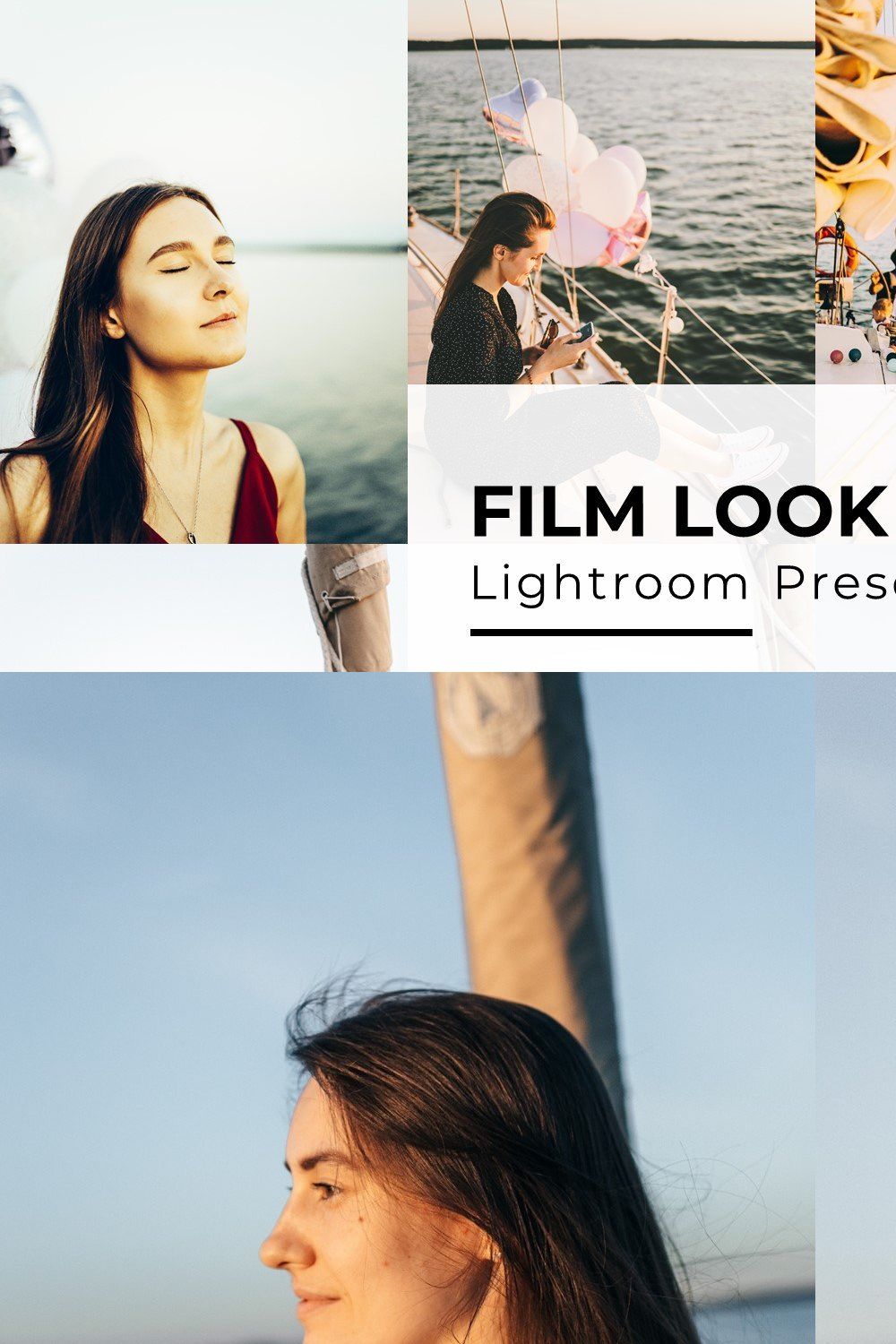 10+ Film Look Lightroom Presets pinterest preview image.