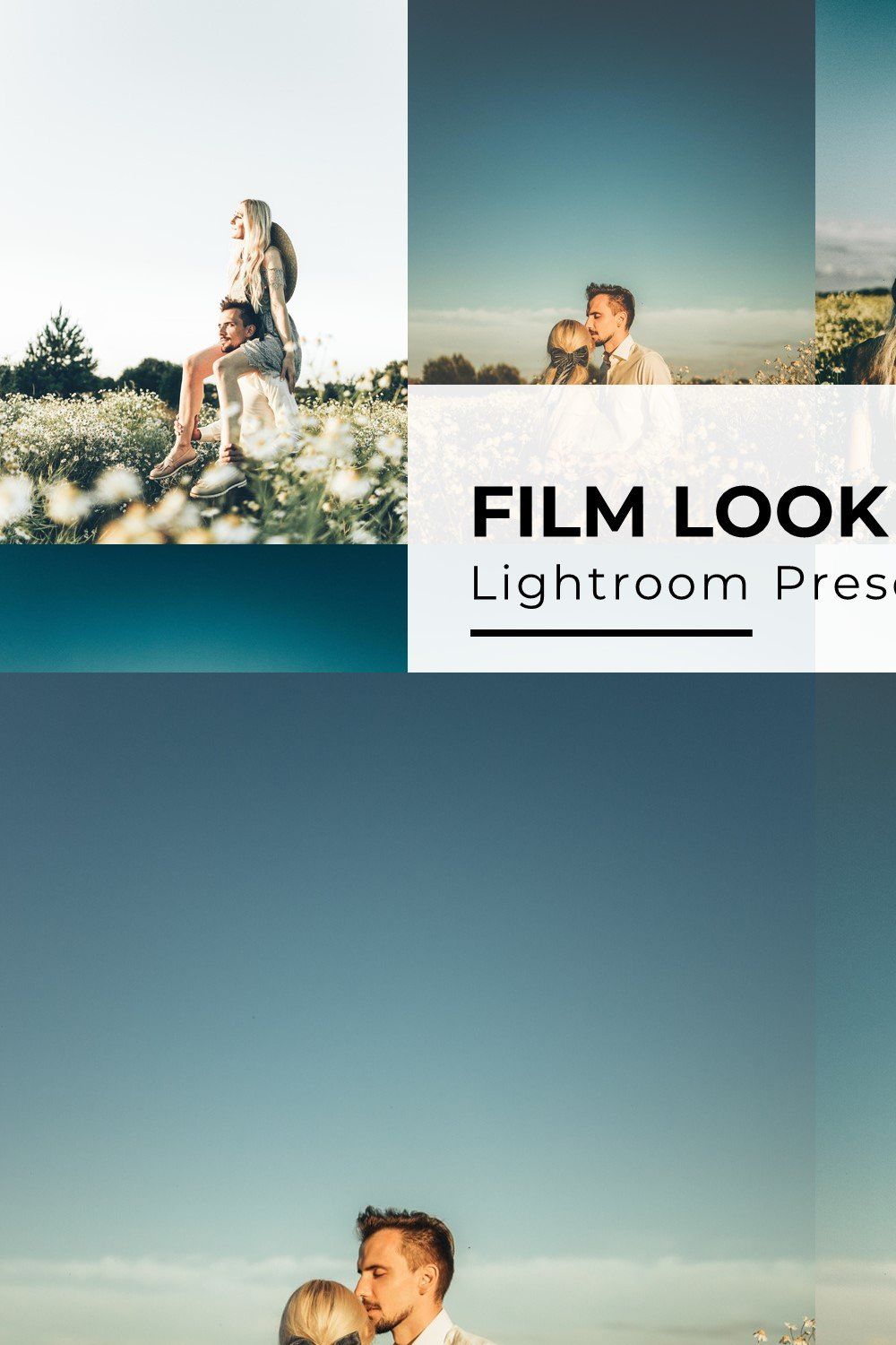 10+ Film Look Lightroom Presets pinterest preview image.