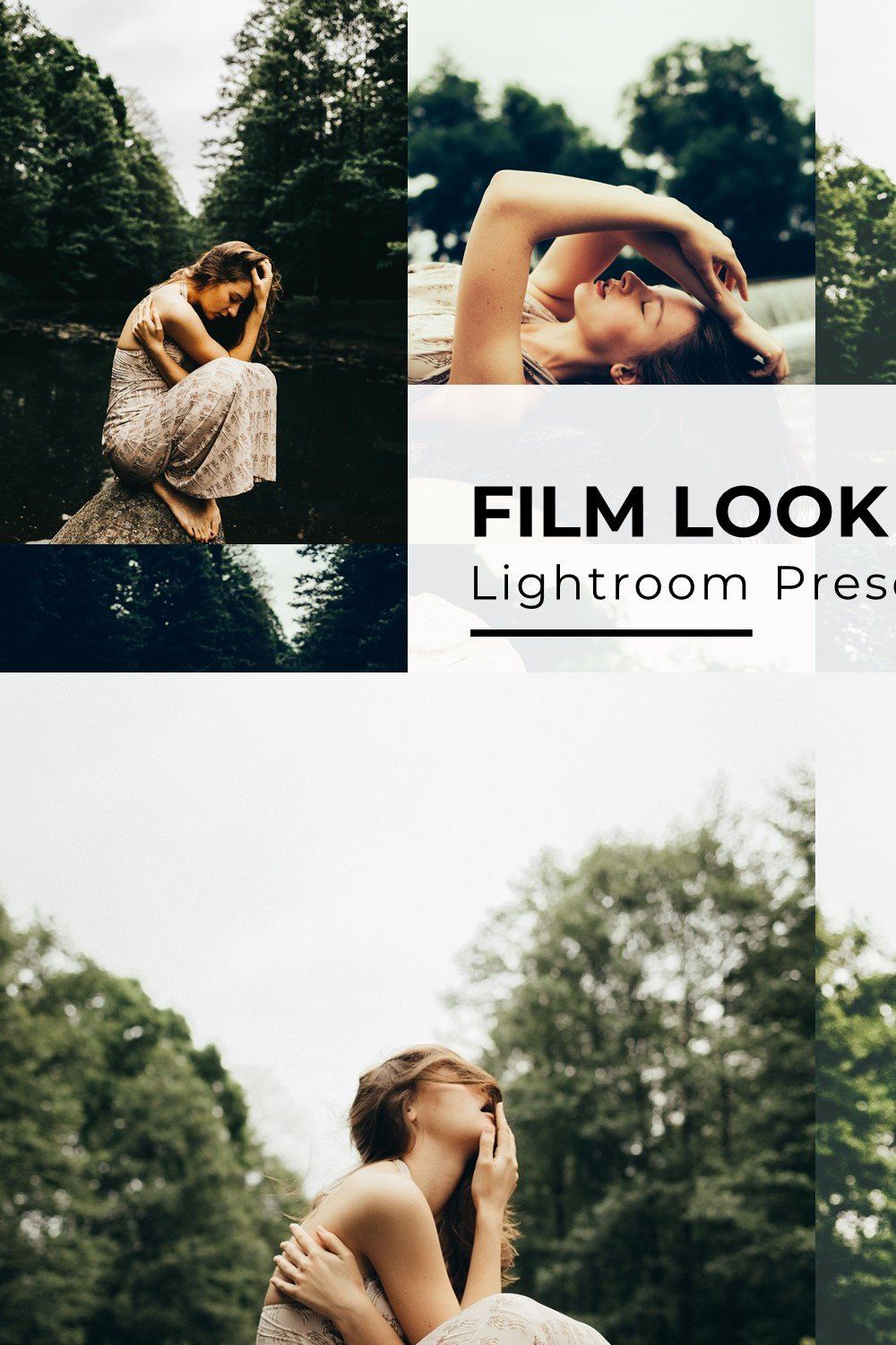 10+ Film Look Lightroom Presets pinterest preview image.