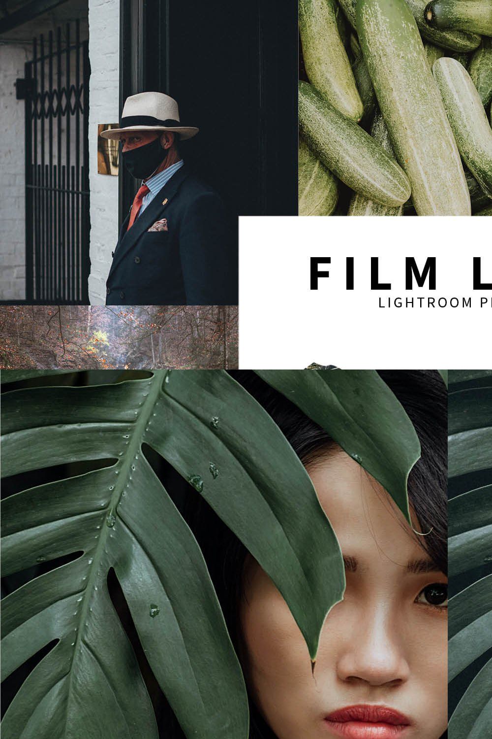 10 Film Look Lightroom Presets pinterest preview image.