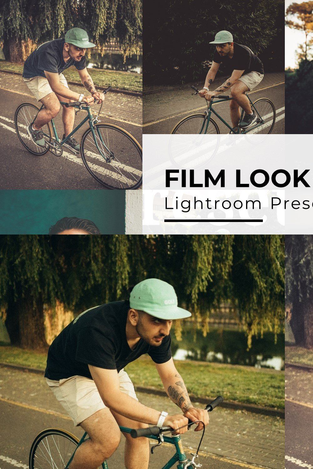 10 Film Look Lightroom Presets pinterest preview image.