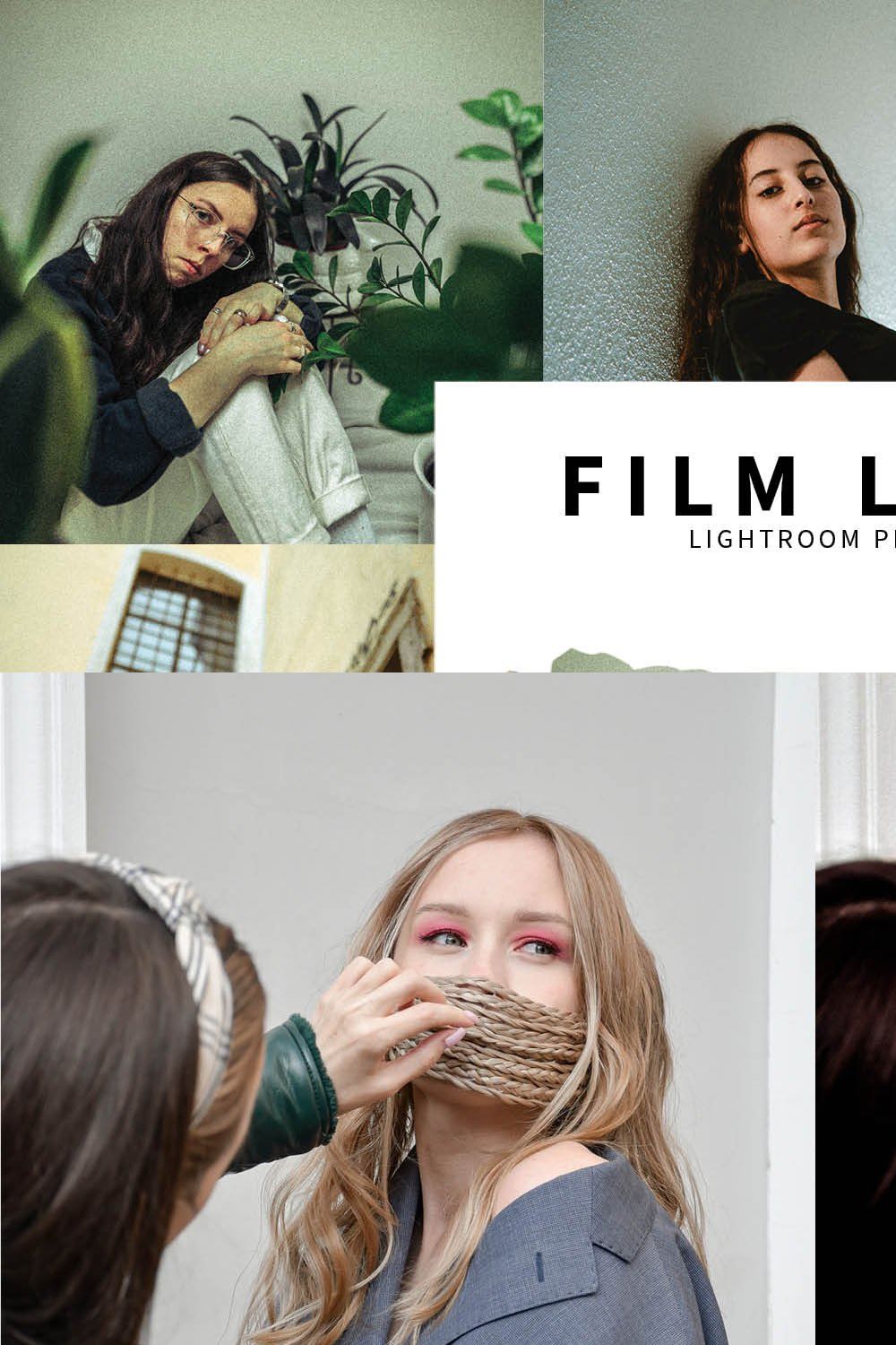 10 Film Look Lightroom Presets pinterest preview image.