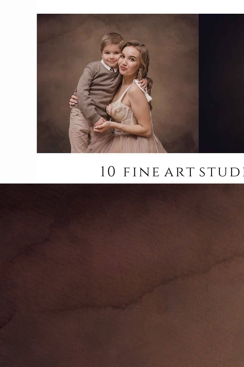 10 Fine Art Studio Textures Overlays pinterest preview image.