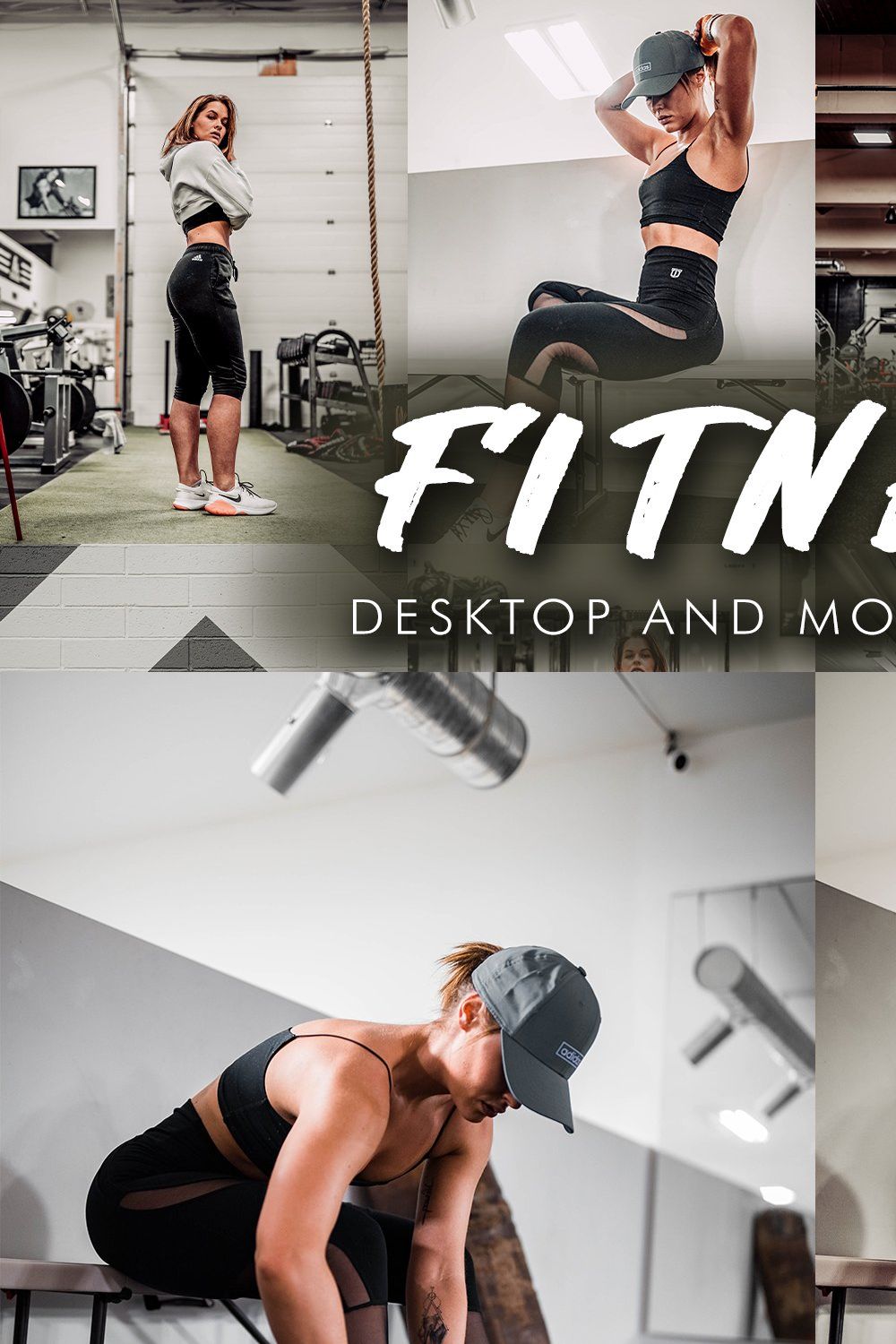 10 Fitness Lightroom Presets pinterest preview image.