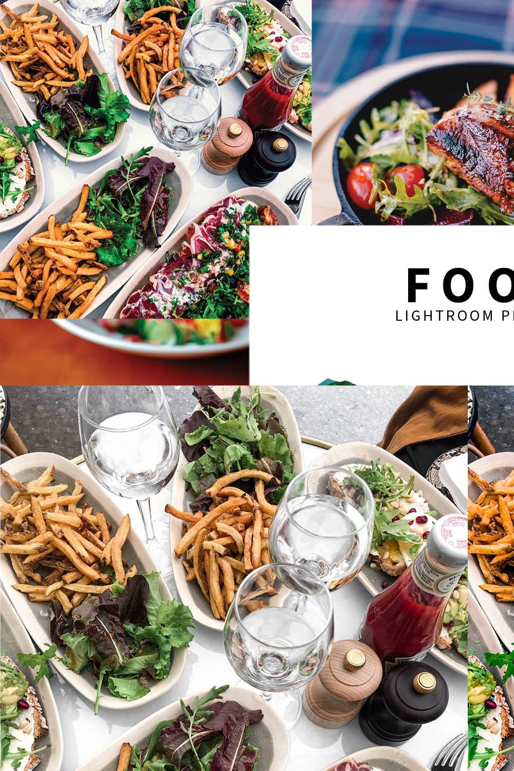 10 Food Lightroom Presets pinterest preview image.