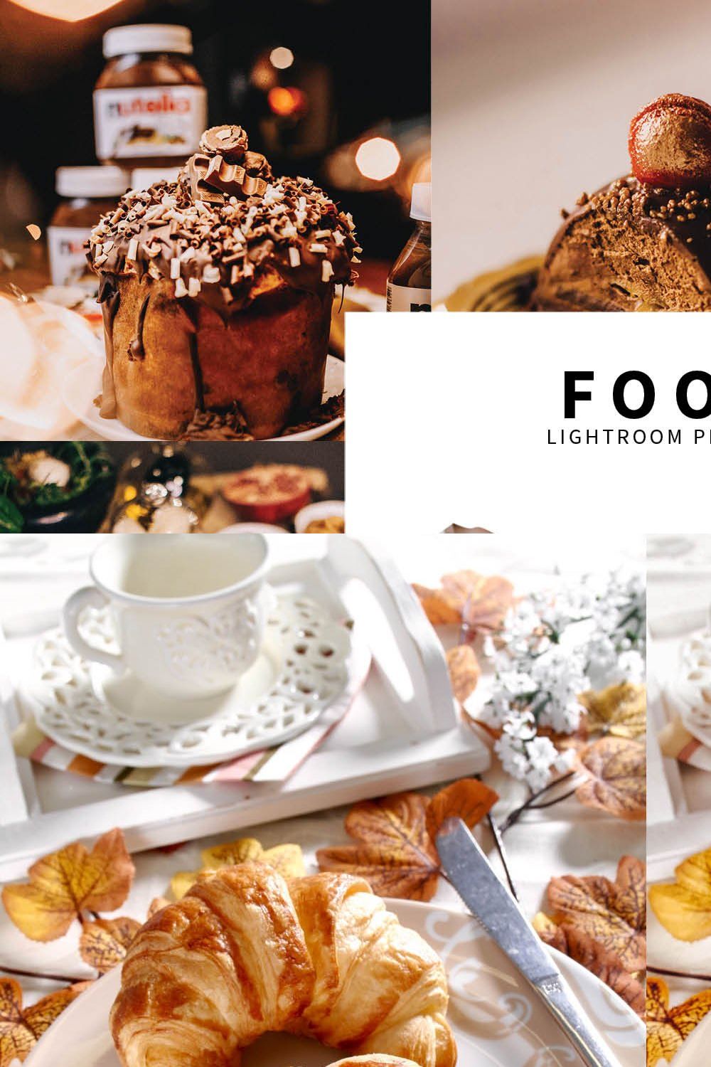 10 Food Lightroom Presets pinterest preview image.