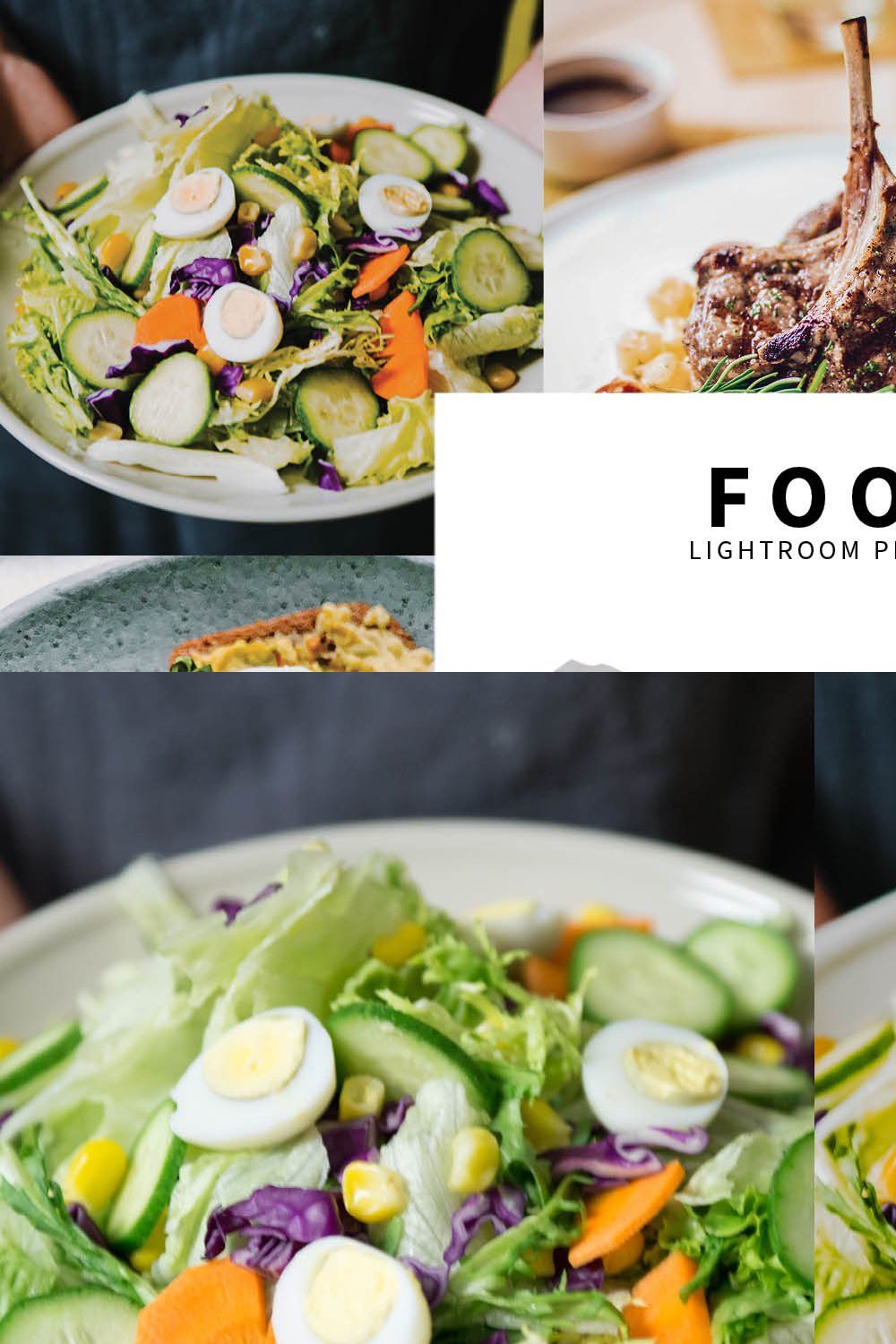 10 Food Lightroom Presets pinterest preview image.