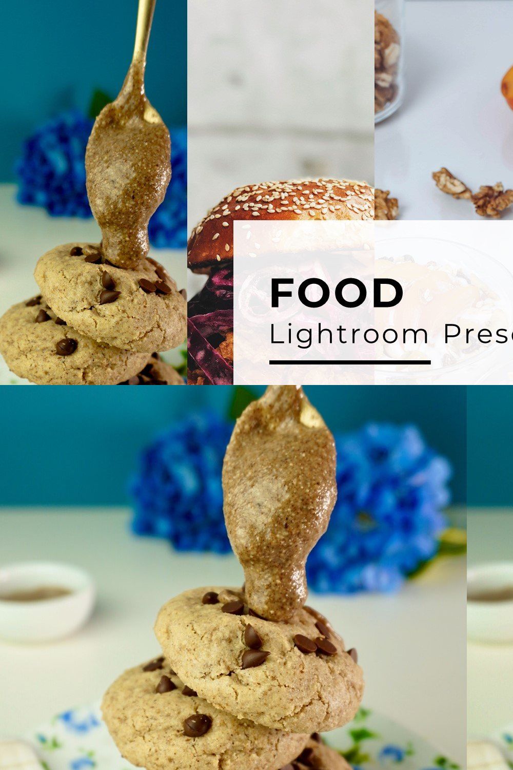 10+ Food Lightroom Presets pinterest preview image.