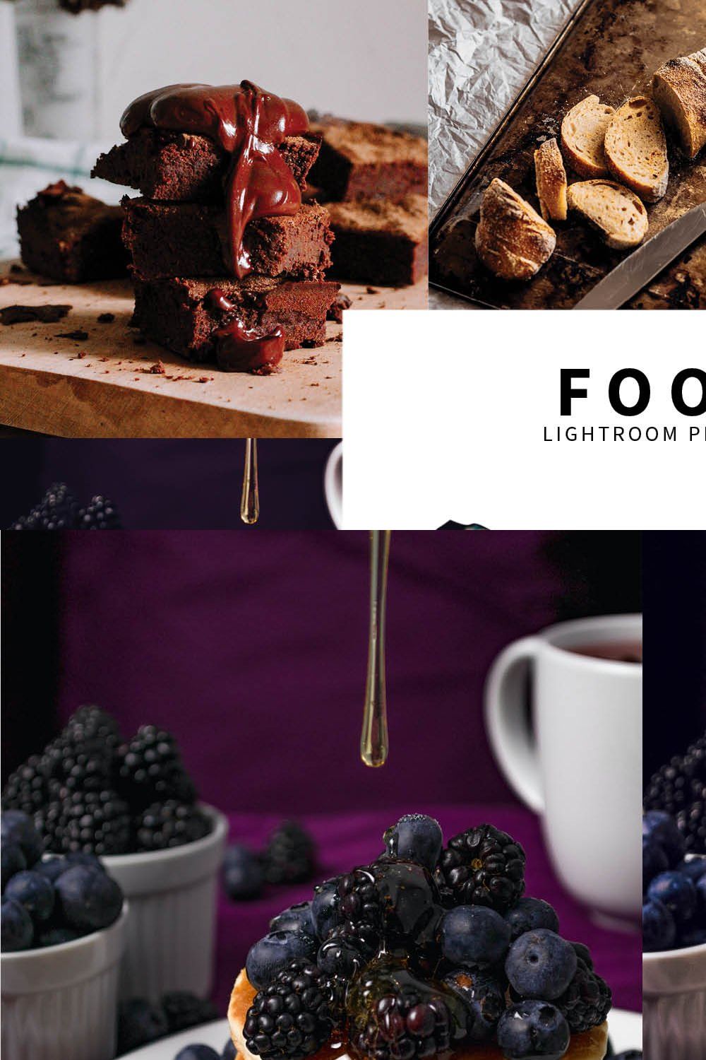 10 Food Lightroom Presets pinterest preview image.