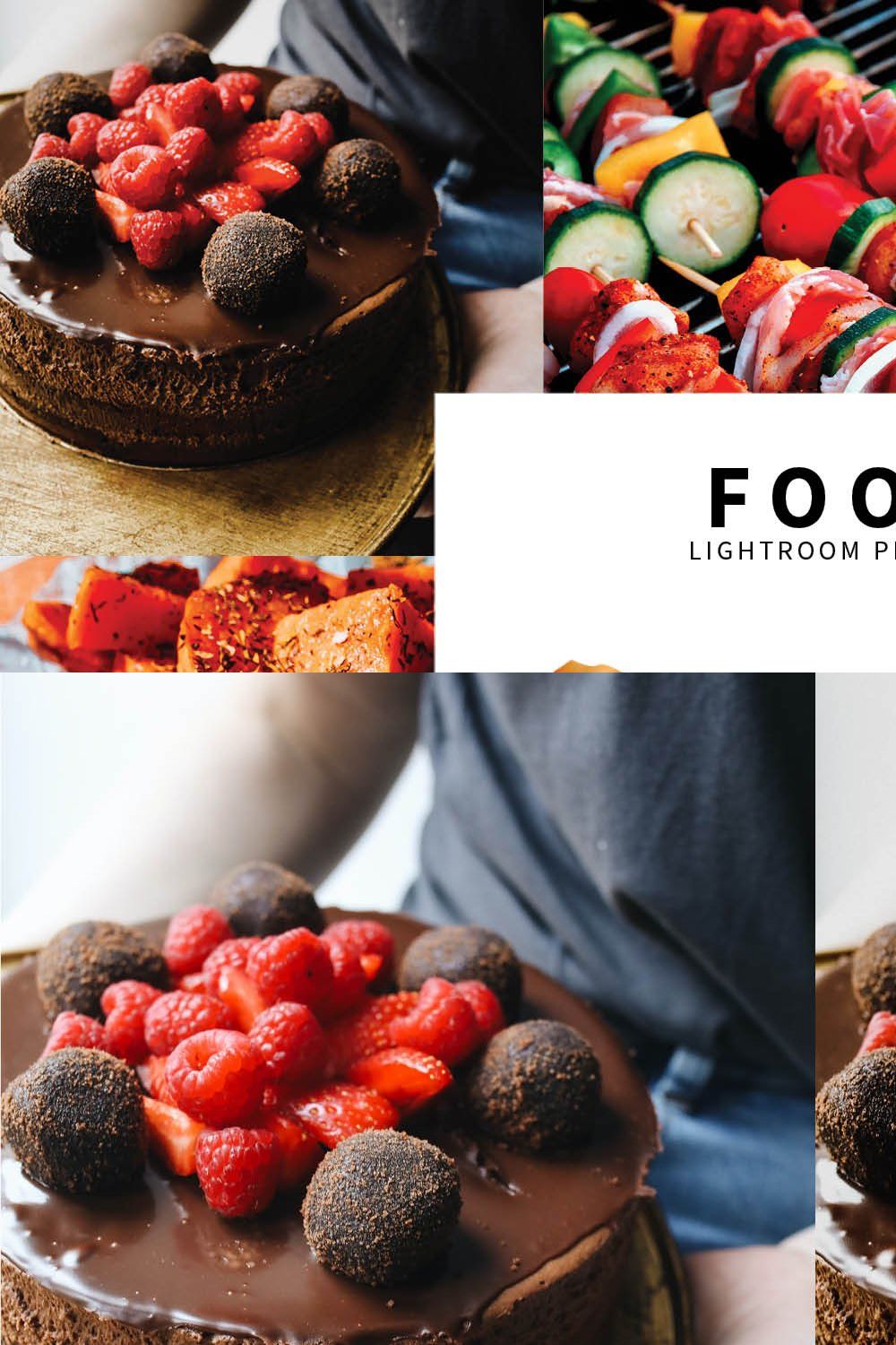 10 Food Lightroom Presets pinterest preview image.