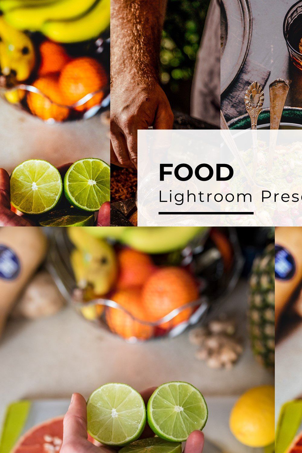 10+ Food Lightroom Presets pinterest preview image.